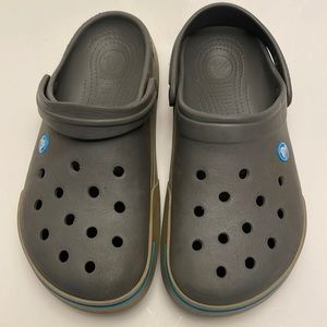 CROCS Gray Mules & Clogs